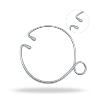 Ruggeberg Spring Type Double Eye Hook Instrument obstétrical vétérinaire pour l'assistance au calvage des bovins
