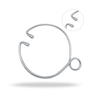 Ruggeberg Spring Type Double Eye Hook Instrument obstétrical vétérinaire pour l'assistance au calvage des bovins - Product Image 1