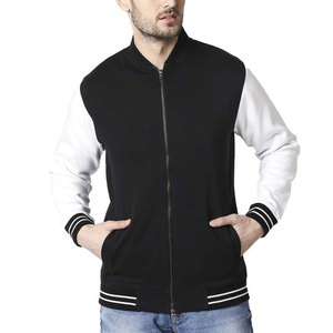 Chaqueta Varsity con Cuello Alto para Hombre, Nueva Colección, Abrigo Cálido de Invierno con Cierre de Cremallera de Longitud Regular y Estilo con Logotipo - Product Image 1