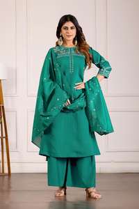 Conjunto de Kurti Anarkali y Plazzo de Diseño para Fiesta, para Mujer - Product Image 2