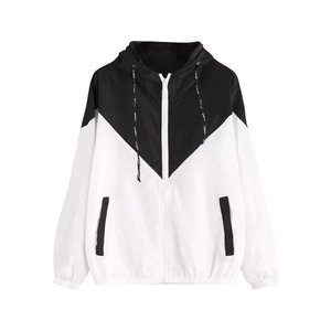 OEM Color Blocked Women Windbreaker <b>Jackets</b> Breathable Windproof Polyester Autumn Wear Women Windbreaker <b>Jackets</b> - Product Image 2