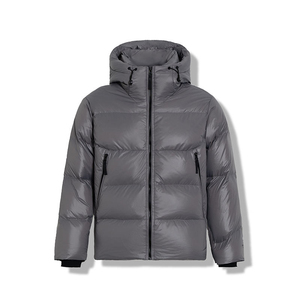 Veste d'hiver matelassée réversible, coupe-vent, écologique, grande taille, légère et chaude, noire, en polyester, style streetwear - Product Image 2