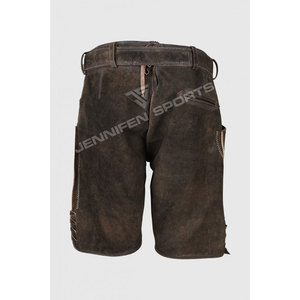 Adult Oktoberfest Genuine Cowhide Leather Short Lederhosen <b>Costume</b> <b>Man</b> Bavarian Octoberfest German Festival Beer Male <b>Cosplay</b> - Product Image 4
