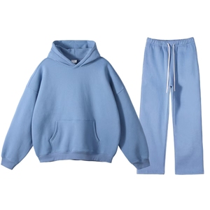 2026 Custom Unisex Winter Casual Distressed Street Sun-Faded Fleece Sweatsuit <b>Set</b> Women Wholesale Sweat Shorts Acid-Wash new - Product Image 3