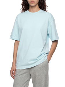 เสื้อยืดโอเวอร์ไซส์ 320 กรัม สีพื้น ผ้าคอตตอนหนา ทรงหลวม ไหล่ตก แขนสั้น สำหรับผู้ชาย แฟชั่นแบรนด์ - Product Image 2