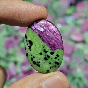 พลอยทับทิมธรรมชาติอัญมณี zoisite cabochons - Product Image 5
