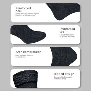 Mens Traditional Kilt Hose <b>Socks</b> Wool Blend Long Scottish Highland <b>Black</b> <b>Sock</b> Custom Wholesale - Product Image 3
