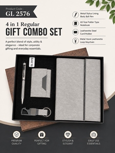 Kit de bienvenue professionnel pour entreprises avec carnet A5, stylo à bille métallique, porte-cartes et porte-clés pour employés, clients et entreprises - Product Image 6