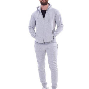 Survêtement d'entraînement pour homme en polyester/coton, à capuche, uni, respirant, poids moyen, dernière conception, streetwear OEM - Product Image 6