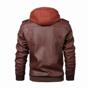 Chaqueta de Cuero Hecha a Medida, Diseña Tu Propia Chaqueta de Cuero para Hombre, Chaqueta de Cuero Impermeable para Hombre con Diseño Personalizado - Product Image 3
