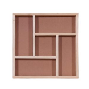 Plateau de rangement en bois avec séparateurs pour l'organisation des fournitures d'artisanat - Product Image 5