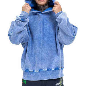 Sudadera con Capucha de 500GSM de Alto Gramaje con Lavado Ácido al por Mayor – Sudadera Vintage Lisa y con Estampado Personalizado con Bordado Premium. - Product Image 2