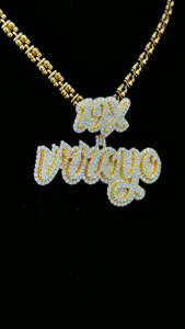Pendentif personnalisé nom Moissanite glacé bling hip hop personnalisé 19X numéro caution bijoux VVS diamant lettre pendentif - Product Image 5