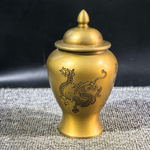 Decorative Look Attractive Gold Color Finishing High Standard Quality Metal Made Ginger Jar Table Centerpiece & Decor Supply - Product Image 4