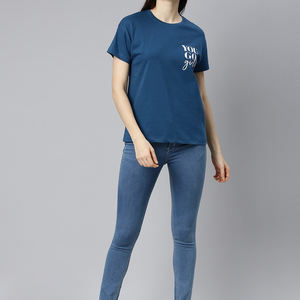 เสื้อครอปท็อปโพลีเอสเตอร์ขายส่งสำหรับใส่ลำลอง / เสื้อยืดครอปผู้หญิงน้ำหนักเบาขายส่งราคาถูก - Product Image 6