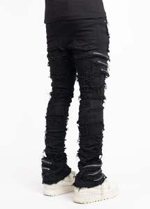 กางเกงยีนส์แฟชั่นผู้ชายสไตล์ไฮสตรีท - ระบายอากาศได้ดี เหมาะสำหรับใส่ทุกวัน - Product Image 4