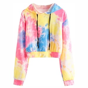 Sudadera Corta de Alta Calidad, Nueva Moda Otoñal para Mujer, Color Sólido, Informal, Cómoda, Hecha en Fábrica - Product Image 4