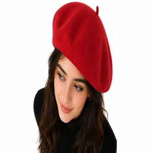Unisex Custom Color <b>Beret</b> Cap Soft Wool Style French Hat Classic Casual Fashion Warm Elegant Headwear French Feel Classic Look - Product Image 1