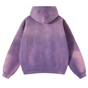 Eyre Sport Wear Sudadera con capucha con cremallera personalizada, estilo vintage, con lavado ácido, de peso pesado, desgastada, con efecto descolorido por el sol, estilo streetwear, lisa - Product Image 4