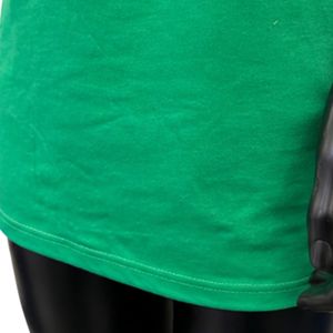 T-shirt vert à imprimé graphique pour femme, manches courtes, décontracté, en coton, style streetwear, vêtement à motif lettres grecques - Product Image 6