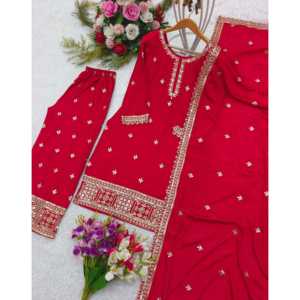 Ensemble haut élégant pour femmes, palazzo et dupatta, pour les occasions spéciales - Product Image 4