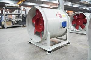 Red Duct Axial <b>Fan</b> <b>Free</b> <b>Standing</b> Industrial Ventilation Unit Steel Blades Ball Bearing 1300mm 51 inch - Product Image 5