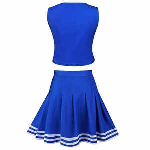 Ensembles d'uniformes de cheerleading pour femmes sur mesure, séchage rapide, légers, couleur unie - Product Image 3