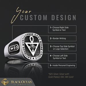 Bague BOJ RCJ 007 personnalisée en argent et diamant, bague de diplôme universitaire unisexe, cadeau pour les occasions de fête, prix bas - Product Image 4