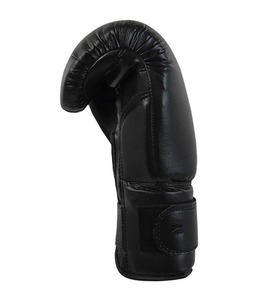 Guantes de Boxeo de Cuero con Cordones, Protección Completa para los Dedos, Equipo de Entrenamiento Profesional para Adultos, Color Negro - Product Image 2