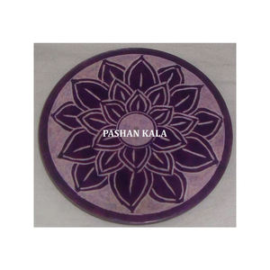 แท่นวางธูปแกะสลักรูปทรงกลมดีไซน์ทำด้วยมือคุณภาพสูงและขัดเงาสำหรับตกแต่งบ้านและสำนักงาน - Product Image 3