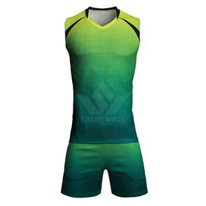 Custom Yellow Volleyball Jersey Tank Top Sublimated Moisture Wicking 100% Polyester Unisex Adult All-Season <b>Athletic</b> Sports - Product Image 2
