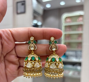 Pendientes de Gotas de Moissanita Chapados en Oro de Latón, Atractivos, de Calidad Excepcional, Modernos, para Mujeres y Niñas, para Bodas y Fiestas - Product Image 2
