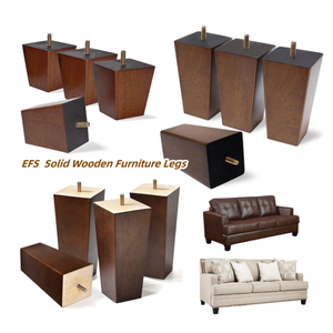 Custom Solid Wood Square <b>Sofa</b> Legs Heavy Duty Furniture Legs for Couch <b>Bed</b> Cabinet Table OEM Solid Wood Square Furniture Legs - Product Image 5