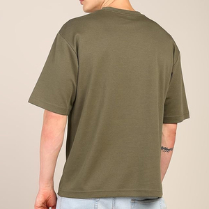 Camiseta de Hombre de Alta Calidad, 100% Algodón Orgánico, Corte Regular, Tejido Grueso de 320 g/m², Manga Corta, Ecológica, Transpirable, Estilo Urbano - Product Image 4