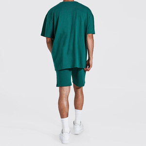 New Design Summer Moisture Wicking Breathable Active <b>Twin</b> <b>Set</b> for Men with Custom Printing and Color Trendy Sport Casual Wear - Product Image 2