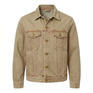 Veste en jean respirante, imperméable et coupe-vent pour femme, en tissu peau de mouton, couleur unie, col rabattu, confortable, prix raisonnable - Product Image 1