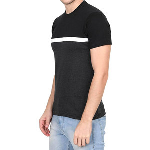 T-shirts pour hommes de haute qualité 100% coton/polyester respirants et à séchage rapide - Best-seller, couleur personnalisée, tissu en toile, logo personnalisé - Product Image 2