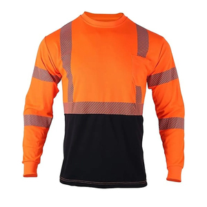 High Visibility Shirts Reflective Safety T-shirt Long Sleeve Wholesale Cheap Price Hi Vis <b>Work</b> Wear Sweatshirts Mens Safety - Product Image 5