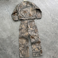 Vente en gros Streetwear personnalisé Survêtement camouflage pour hommes Charpentier Pantalon cargo et fermeture éclair Ensemble veste camouflage véritable arbre