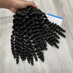 Paquete de Extensiones de Cabello Ondulado al Vapor, Precio al por Mayor, Cabello Vietnamita 100% Real - Product Image 4