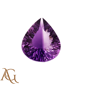 อเมทิสต์ธรรมชาติทรงลูกแพร์ แกะสลักด้วยเลเซอร์ สีม่วง แกะสลักแบบอินทากลิโอ สำหรับทำเครื่องประดับ ราคาขายส่ง คริสตัล - Product Image 2