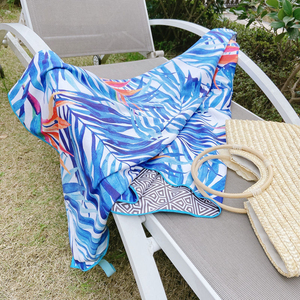 Serviettes de plage en coton de luxe de haute qualité, séchage rapide, sans sable, prix de gros, serviettes de bain en microfibre personnalisées - Product Image 5