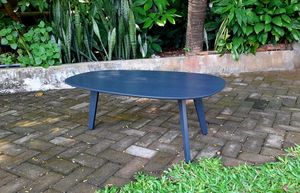 Table basse moderne avec pieds en métal, design minimaliste, finition grise, pour salon, modèle TAB60 - Product Image 3