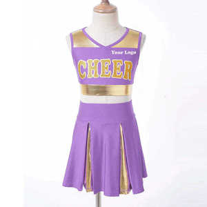 Vêtements d'entraînement de cheerleading pour femmes à bas prix, vente en gros, ensembles d'uniformes de cheerleader 100% polyester - Product Image 4
