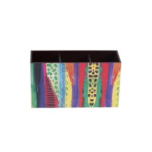 Porte-couverts en bois écologique avec compartiment pour papier absorbant, support pour cuillères et fourchettes pour la table de cuisine, Inde - Product Image 2