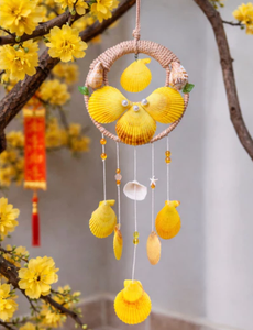 Campana de Viento de Conchas Marinas Naturales, Hecha a Mano, Decoración Colgante de Conchas Costeras, Recuerdo, Regalo para Tienda de Playa, Decoración del Hogar - Product Image 3