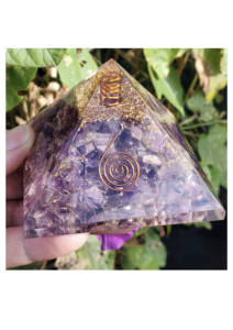 Pirámide de Orgonita de Amatista Hecha a Mano de Alta Calidad, Estilo Pirámide, Decoración Energética Curativa para el Hogar y la Oficina - Product Image 5