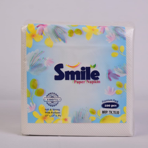 กระดาษเช็ดปาก 13x13 นิ้ว 1 ชั้น นุ่ม แข็งแรง มีกลิ่นหอม แพ็คพรีเมียม 100 ชิ้น - Product Image 5
