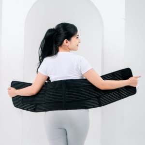 Ceinture abdominale post-partum élastique en bambou nano de haute qualité, respirante, antibactérienne, lavable, confort quotidien, fraîche - Product Image 4