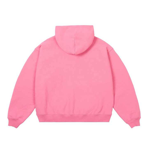 Custom logo Boxy fit Sweatsuits Unisex <b>Sets</b> Blank 100%Cotton 400gsm French Terry <b>Pink</b> Zip up Hoodie and <b>Tracksuits</b> - Product Image 2